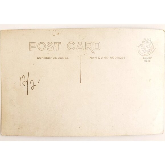 C.1920-30s RPPC Local Small Town Soda Beer Bottling Plant Workers Postcard F6G - Picture 3 of 3